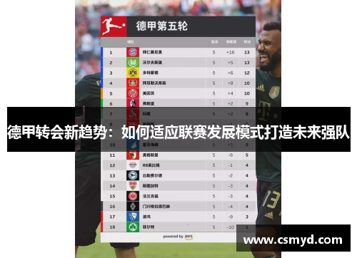 德甲转会新趋势：如何适应联赛发展模式打造未来强队