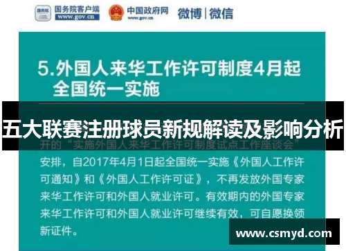 五大联赛注册球员新规解读及影响分析